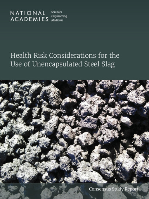 Title details for Health Risk Considerations for the Use of Unencapsulated Steel Slag by National Academies of Sciences, Engineering, and Medicine - Available